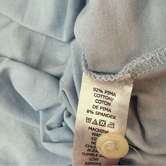 B Draddy Large Pacific Blue Short Sleeve Polo with University of Hawaii Logo - Picture 6 of 6